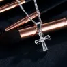 Crystal cross shaped pendant - with necklaceNecklaces