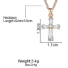 Crystal cross shaped pendant - with necklaceNecklaces
