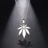 Maple leaf pendant - stainless steel necklaceNecklaces