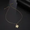 Maple leaf pendant - stainless steel necklaceNecklaces