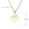 Maple leaf pendant - stainless steel necklaceNecklaces