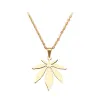 Maple leaf pendant - stainless steel necklaceNecklaces