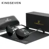 KINGSEVEN - retro round sunglasses - steampunk style - hollow out flip frameSunglasses