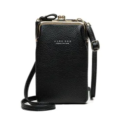 Petit sac à bandoulière - porte-monnaie / porte-téléphone - avec fermeture éclair