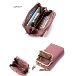 Petit sac à bandoulière - porte-monnaie / porte-téléphone - avec fermeture éclair