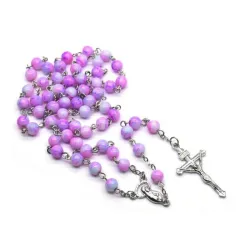 Chapelet grains violets