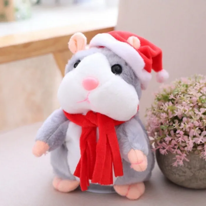Hamster parlant de Noël - jouet en peluche