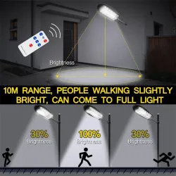 20000LM - super bright street light - solar floodlight - motion sensor - remote control - LED - waterproofFloodlights