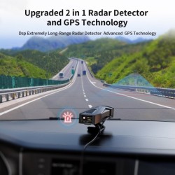 388T DSP - Détecteur de radar laser 2 en 1 - GPS - alerte vocale