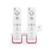 Manette Wii double chargeur USB avec 2 batteries 2800 mAh