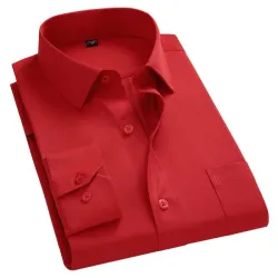 Chemise classique à manches longues - couleur unie - Slim Fit