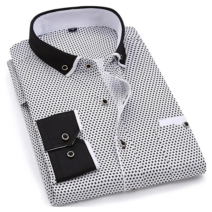 Chemise classique à manches longues - imprimé mode - Coupe Slim Fit