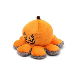Grande araignée réversible - citrouille - peluche double face