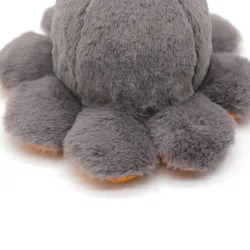 Grande araignée réversible - citrouille - peluche double face