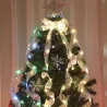 Ruban LED brodé - Décoration sapin de Noël - à piles