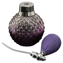 Flacon de parfum vintage en cristal - avec atomiseur - 100ml
