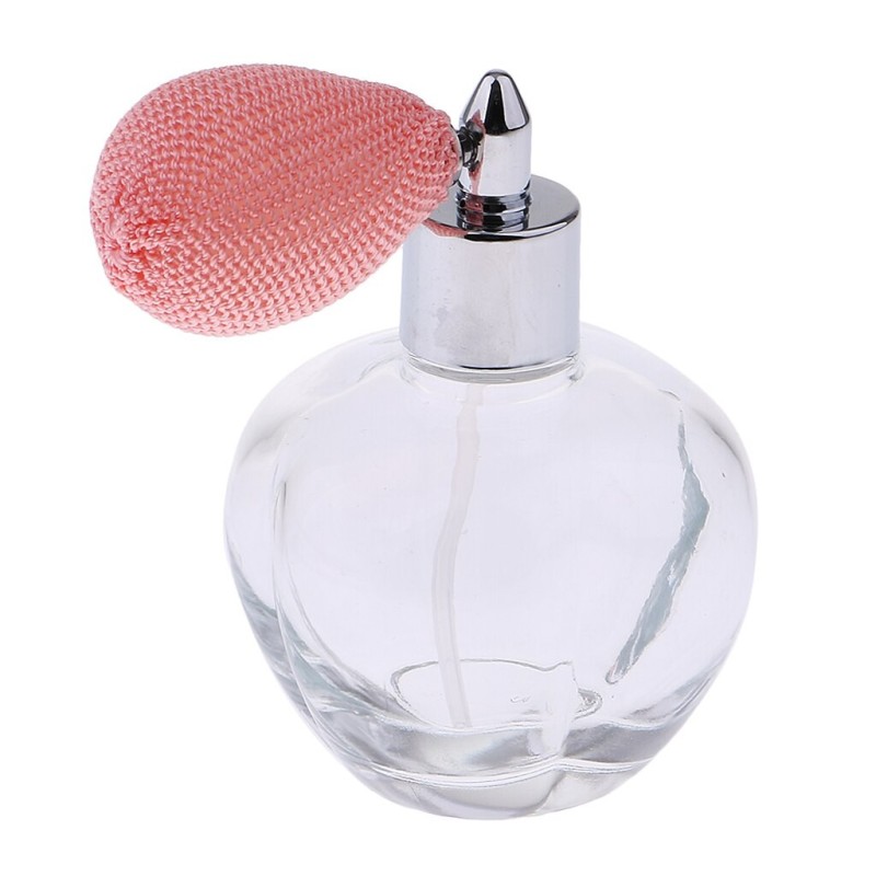 Flacon de parfum en cristal transparent - avec atomiseur - 100ml