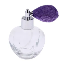 Flacon de parfum en cristal transparent - avec atomiseur - 100ml