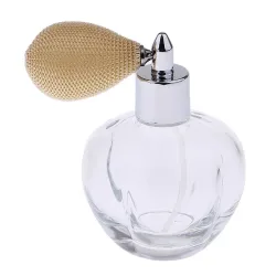 Flacon de parfum en cristal transparent - avec atomiseur - 100ml