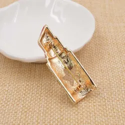 Rouge à lèvres cristal - broche