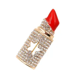Rouge à lèvres cristal - broche