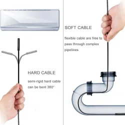 Mini caméra endoscope - WiFi - LED - micro USB - IOS Android - étanche IP68