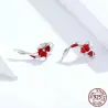 Red fish earrings - 925 sterling silverEarrings