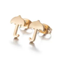 Boucles d'oreilles petit parapluie - acier inoxydable