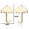 Boucles d'oreilles petit parapluie - acier inoxydable