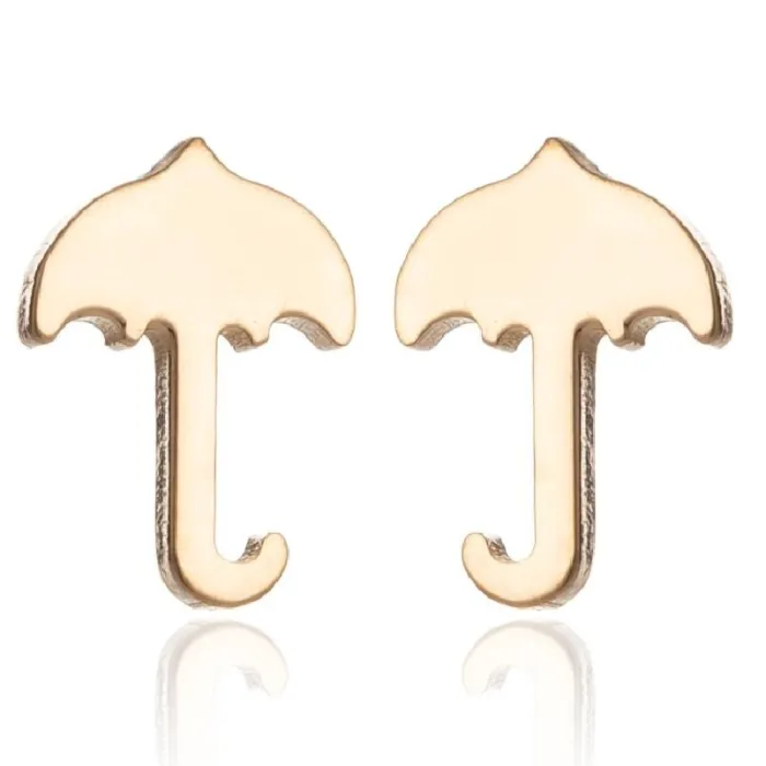 Boucles d'oreilles petit parapluie - acier inoxydable