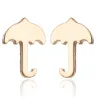 Boucles d'oreilles petit parapluie - acier inoxydable
