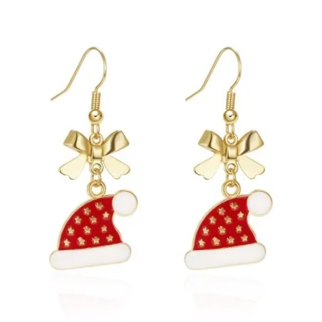 Decorative Christmas earrings - snowflake - SantaEarrings
