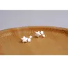 Triple étoile en argent - boucles d'oreilles