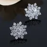 Exclusive crystal snowflake earringsEarrings