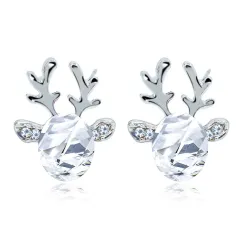 Christmas Elk earrings - with crystalEarrings