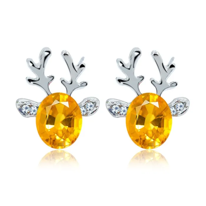 Christmas Elk earrings - with crystalEarrings