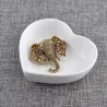 Broche éléphant en cristal vintage