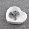 Broche éléphant en cristal vintage