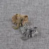 Vintage crystal elephant broochBrooches