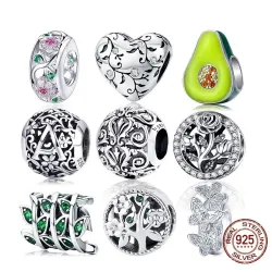 Bracelet perles - breloques - argent 925