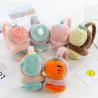 Winter kids earmuffs - warm plush - cartoon fruit embroideryHats & caps