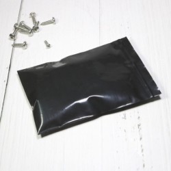 Sacs plastique refermables - sachets - thermosoudables - noir - 10 * 15 cm - 100 pièces