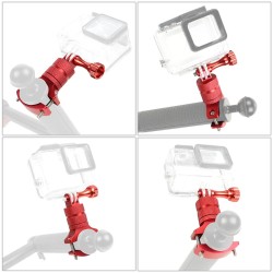 Support de guidon de vélo / moto - pince métallique - support de caméra - pivot 360 - pour caméras GoPro