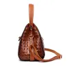 Elegant shoulder bag - crocodile skin patternHandbags