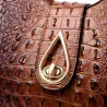 Elegant shoulder bag - crocodile skin patternHandbags