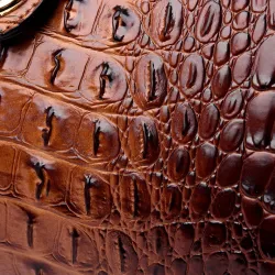 Elegant shoulder bag - crocodile skin patternHandbags