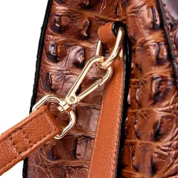 Elegant shoulder bag - crocodile skin patternHandbags