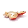 Broche chapeau cristal rouge