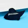 Dame au chapeau noir - broche