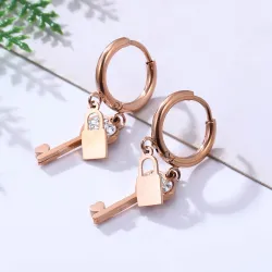 Crystal key / lock - earringsEarrings